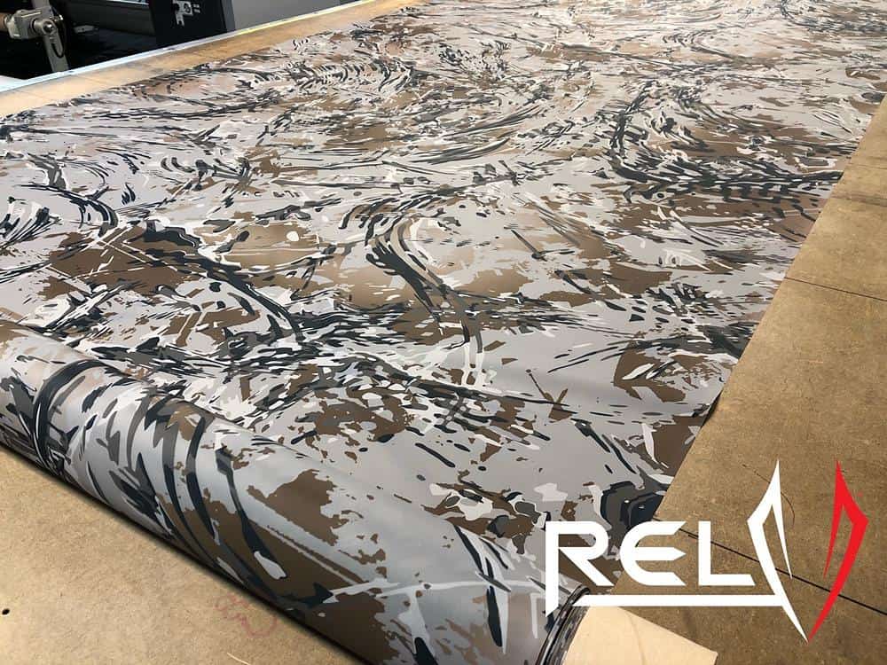 1.1 oz Ripstop Polyester Calendered - RELV Camo - Image 4