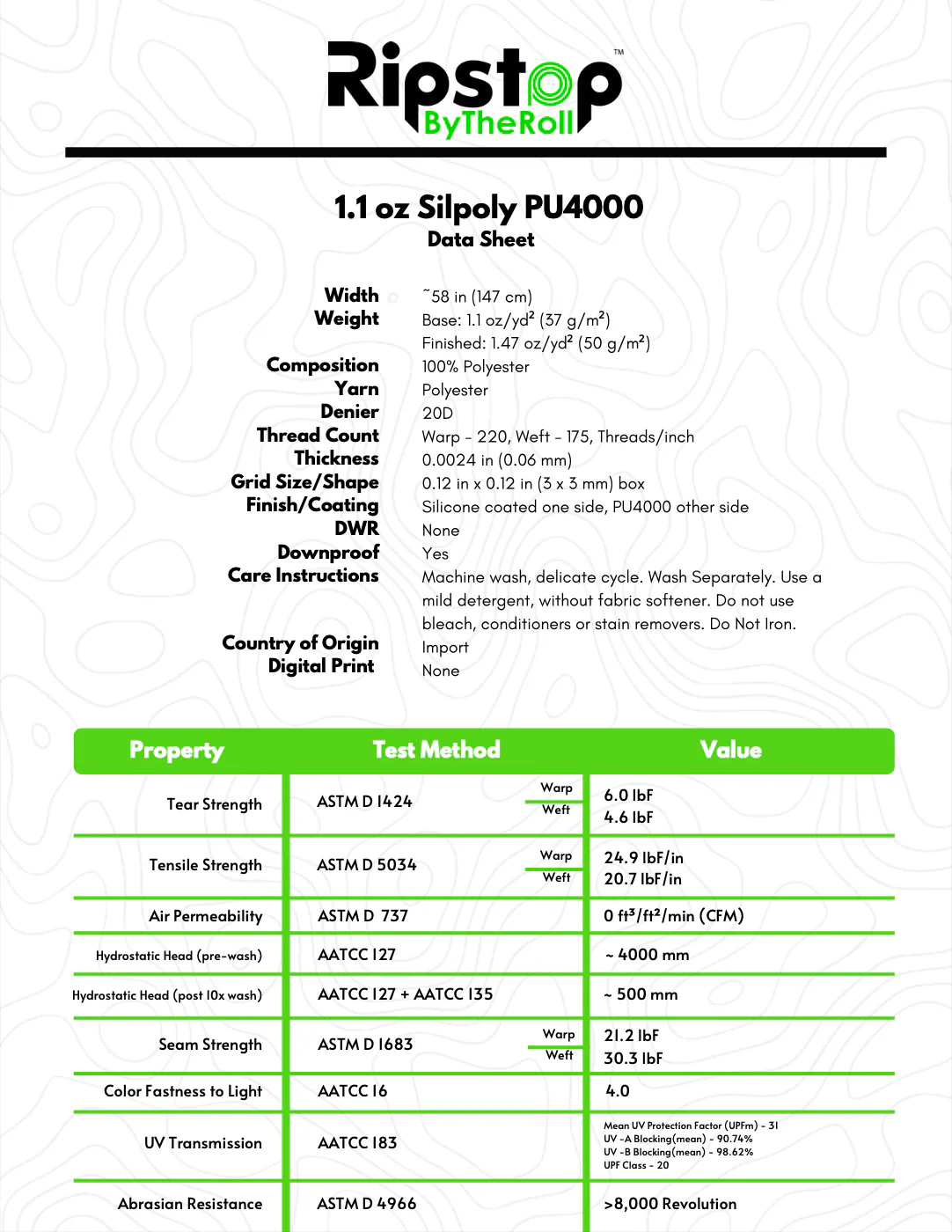 1.1 oz Silpoly PU4000 - Full Roll - Image 9