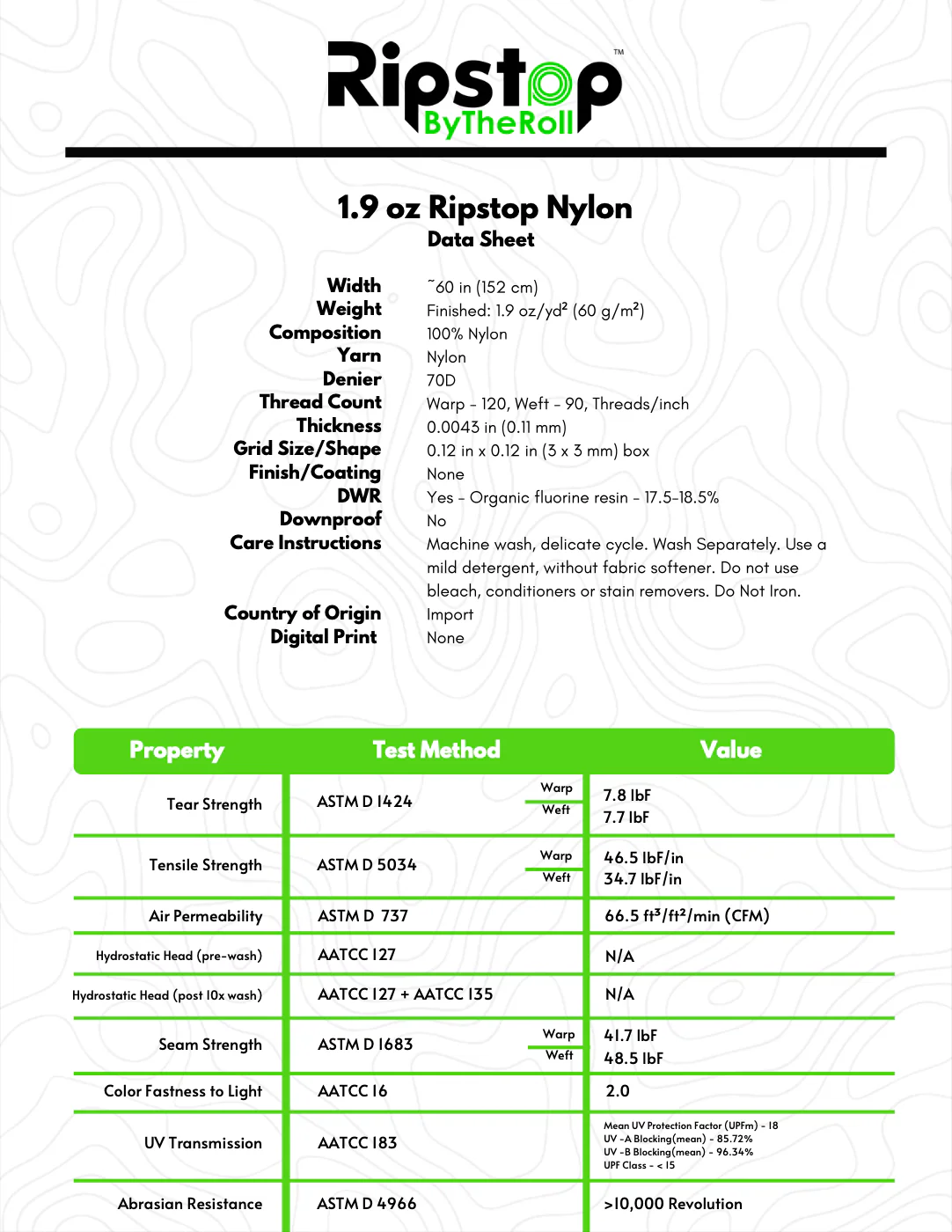1.9 oz Ripstop Nylon - Image 14