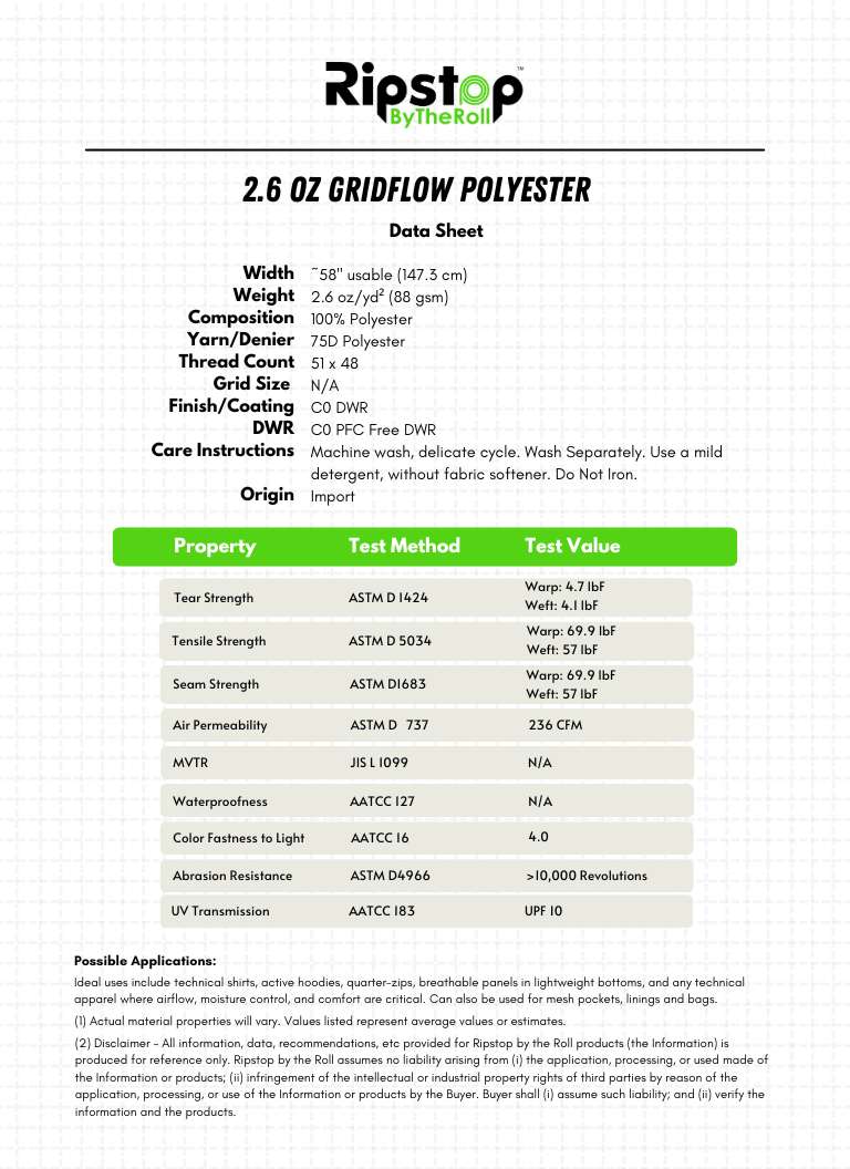 2.6 oz GridFlow™ Polyester - Image 13